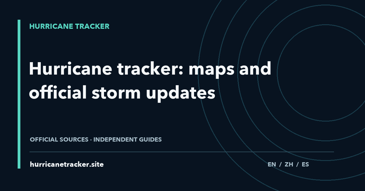 Hurricane Tracker — Live NHC Maps, Paths & Storm Updates